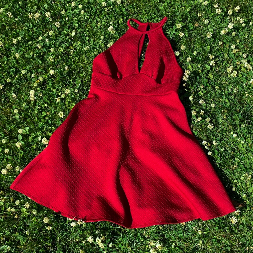 Kimchi Blue | Red Cut Out Dress